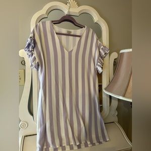 White/lilac Cremieux dress